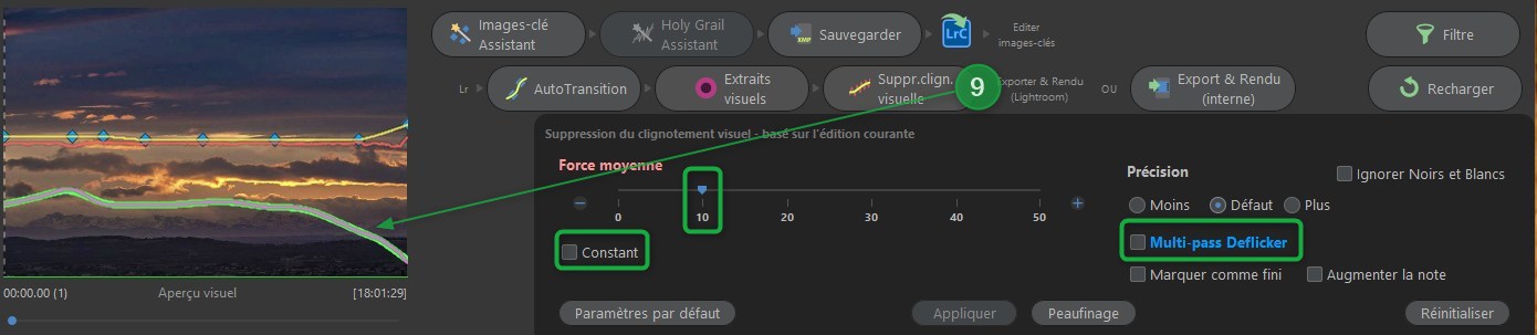 Suppression du scintillement