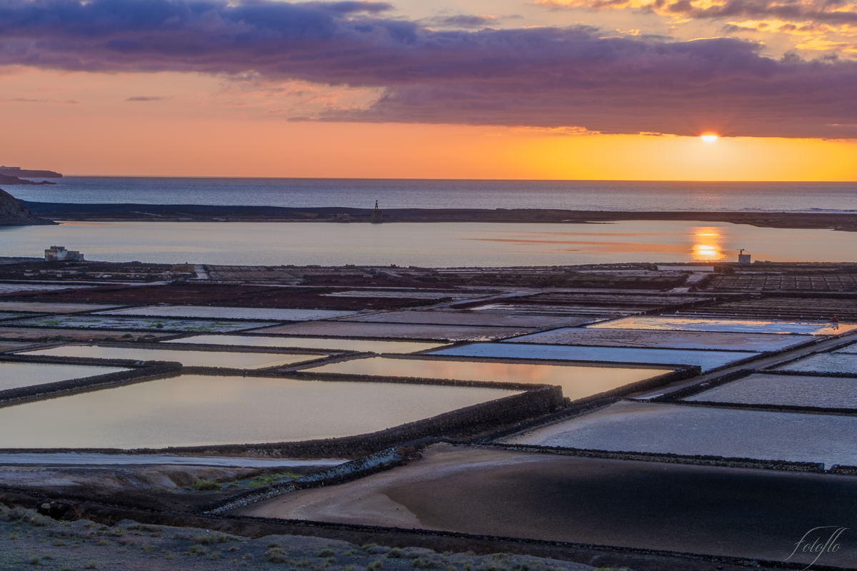 Lanzarote, les salins, photo HDR