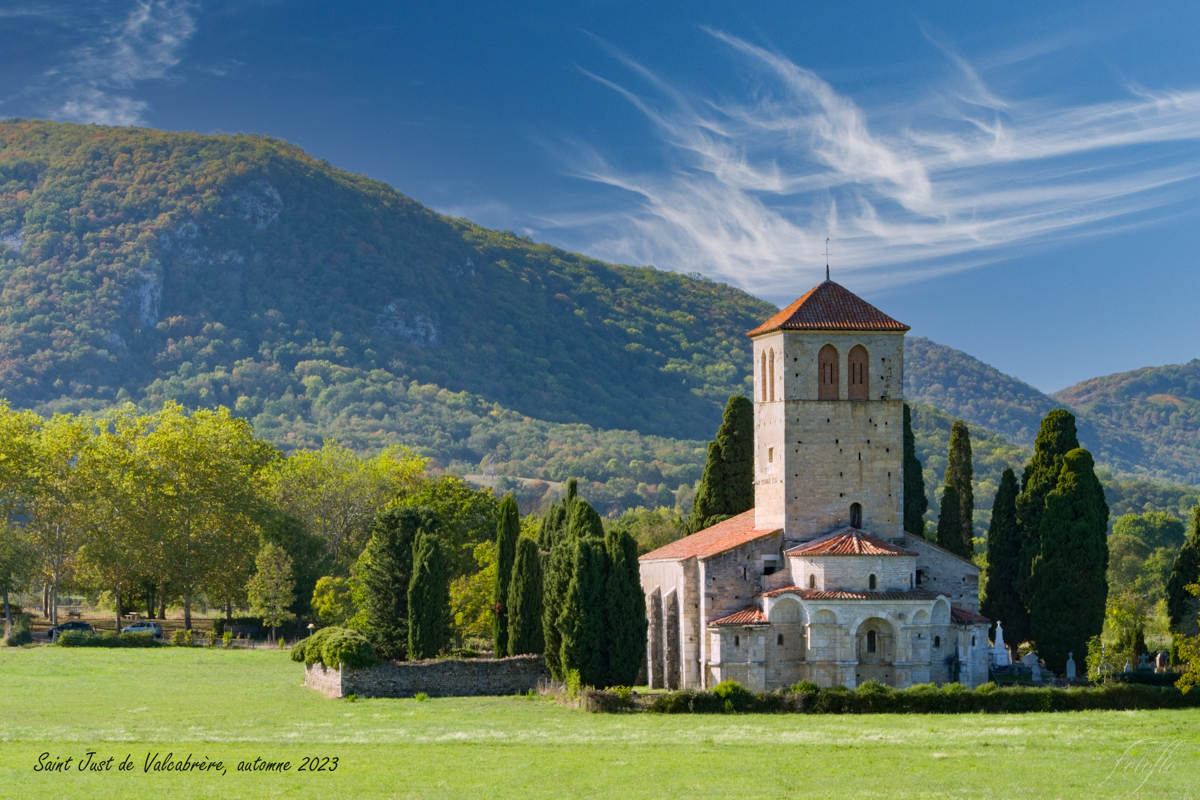 Saint Just de Valcabrère - ciel changé et texte ajouté