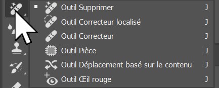 Les différents outils de suppression de photopshop