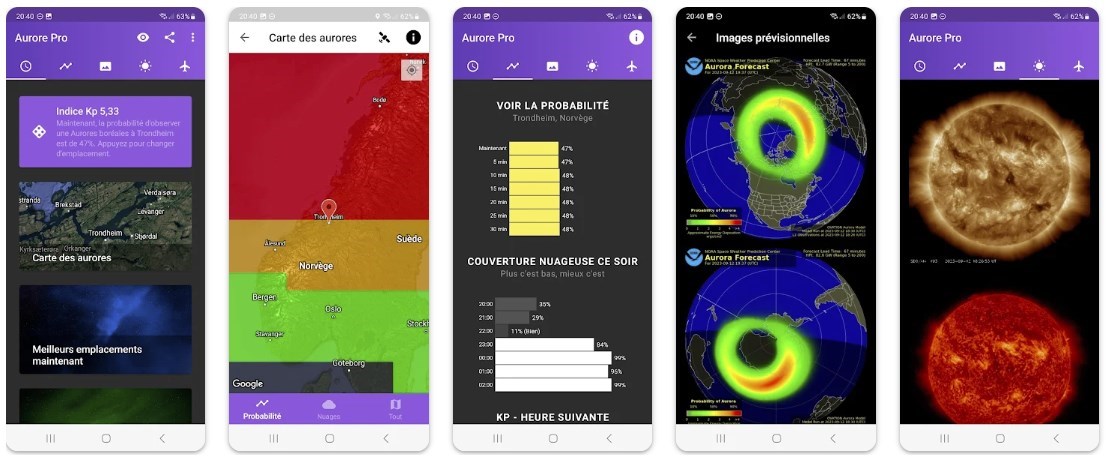 Application My aurora forecast