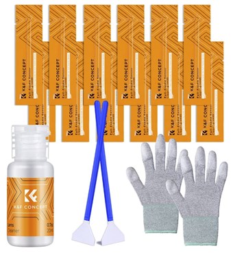 Kit de nettoyage de capteur K&F avec gants antistatiques